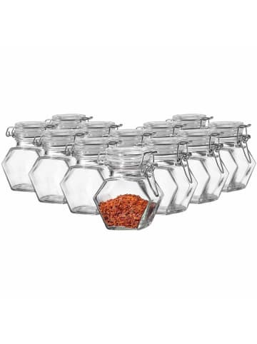 Ritzenhoff & Breker 12er Set Vorratsgläser Spicy 130 ml in transparent