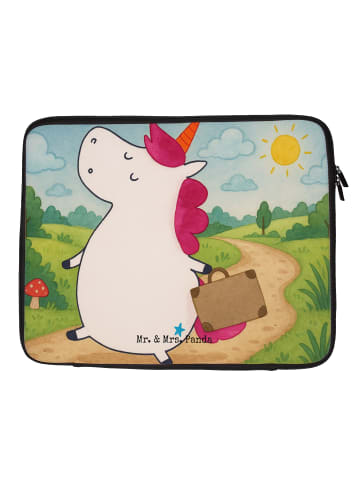 Mr. & Mrs. Panda Laptop Tasche Einhorn Koffer Design ohne Spruch in Weiß