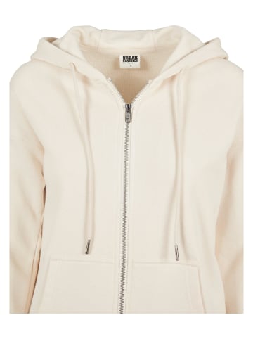Urban Classics Urban Classics Damen Ladies Organic Terry Zip Hoody in whitesand