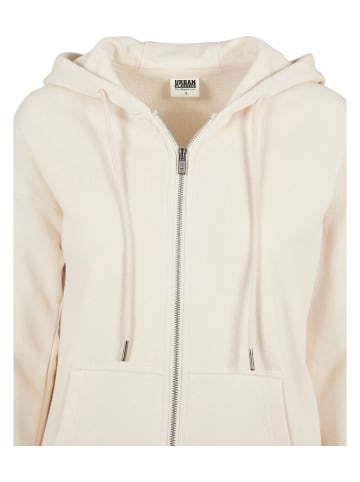 Urban Classics Zip-Kapuzenpullover in whitesand