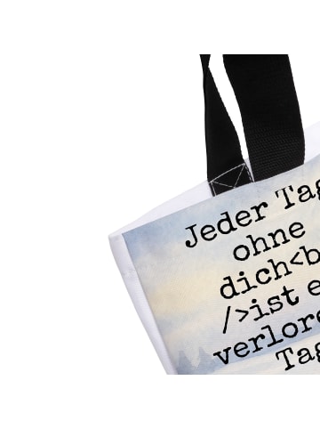 Mr. & Mrs. Panda Schultasche Pinguine Kuscheln Design mit Spruch in Weiß