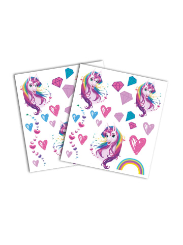 ROTH Design Kinder-Tattoos Einhornportrait in Rosa