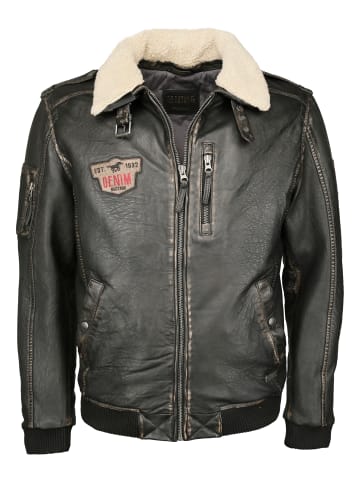 Mustang Lederjacke 31019256 in dunkelbraun