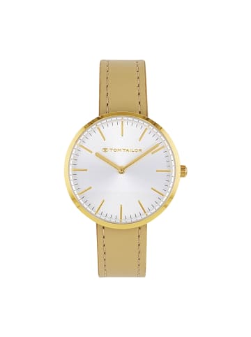 Tom Tailor Quarzuhr Edelstahl, IP gold in Gold