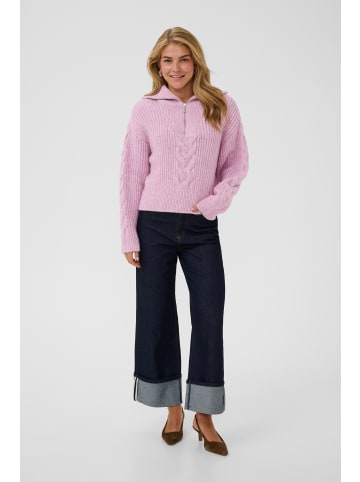 SAINT TROPEZ Strickpullover TalmaSZ Gerade Passform in Mauve Mist Melange