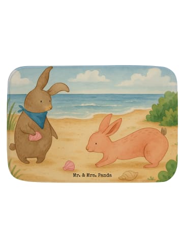 Mr. & Mrs. Panda fußmatte bad Hasen Muschel Design ohne Spruch in Weiß