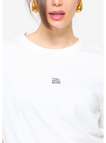 SASSYCLASSY Oversize T-Shirt mit Print in Offwhite