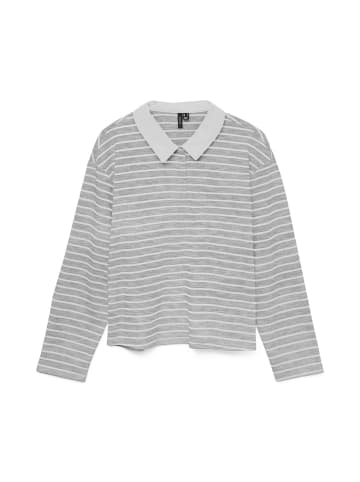 Vero Moda Polo in Light Grey Melange