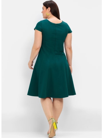 sheego Cocktailkleid in tiefgrün