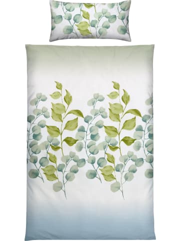 Erwin Müller Seersucker Bettwäsche in grün
