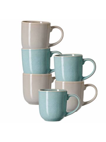 Ritzenhoff & Breker 6er Set Henkelbecher Matilda in Blau 400 ml in blau