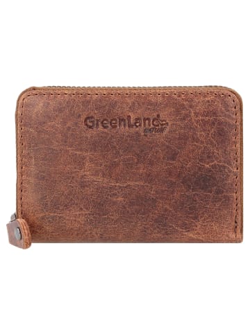 Greenland Nature Montana Kreditkartenetui RFID Leder 10,5 cm in braun