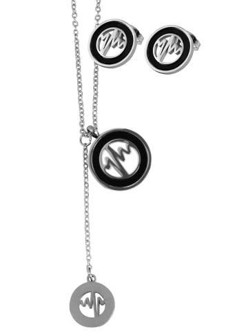 Adeliás Damen Halskette mit Anhänger – aus Edelstahl in silber