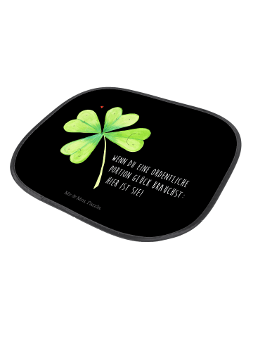 Mr. & Mrs. Panda sonnenschutz Blume Kleeblatt mit Spruch in Schwarz