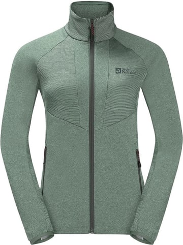 Jack Wolfskin Fleece-Unterjacke/Midlayer BLATTSTEIG FZ W in Grün