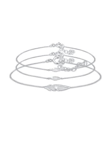 Elli Armband 925 Sterling Silber Feder in Silber