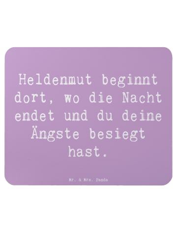 Mr. & Mrs. Panda Maus-Pad Spruch Ängste vor Monstern besiegen mi... in Lavendeltraum