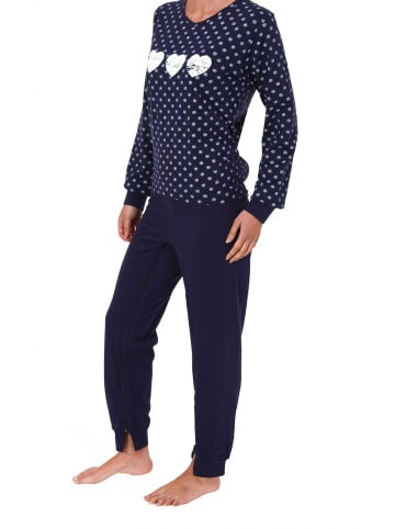 NORMANN Pflegeoverall langarm Reissverschluss - 15992 in navy