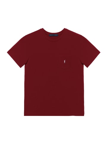 Polo Club T-Shirt in Granatrot