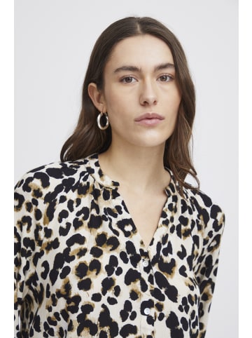 ICHI IHMarrakech regular fit in Tannin Leo Aop