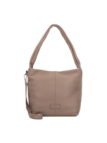 FREDs BRUDER Fosa Schultertasche Leder 35 cm in taupe