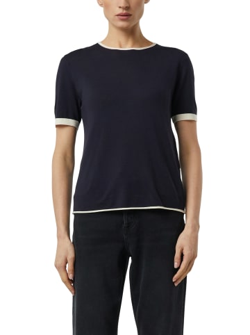 comma Strickshirt in marine - 0002