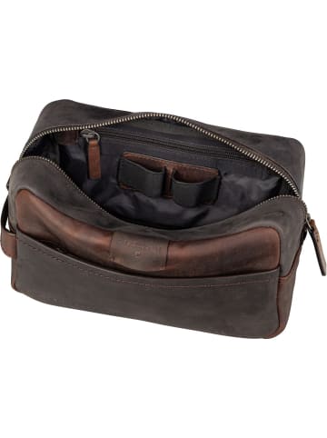 Strellson Kulturbeutel Brick Lane Dick Washbag SHZ in Dark Brown