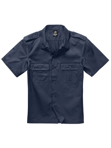 Brandit Hemd "Us Shirt Short Sleeve" in Blau