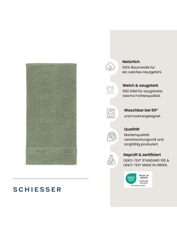 Schiesser Saunatuch Turin in Grün