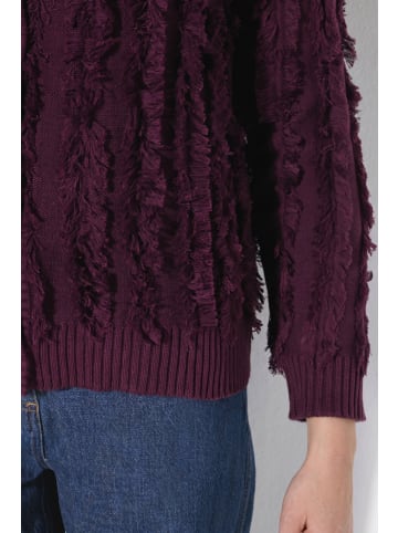 Ulla Popken Strickjacke in burgunder