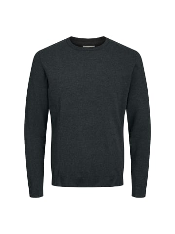 Jack and Jones JJEBASIC Knit Crew Neck in Dunkelgrau
