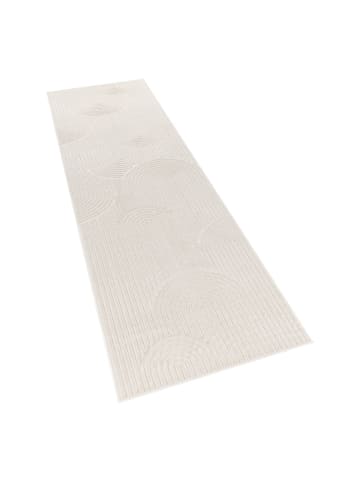 KADIMA DESIGN Teppich Kurzflor Struktur Wohnzimmer in Creme