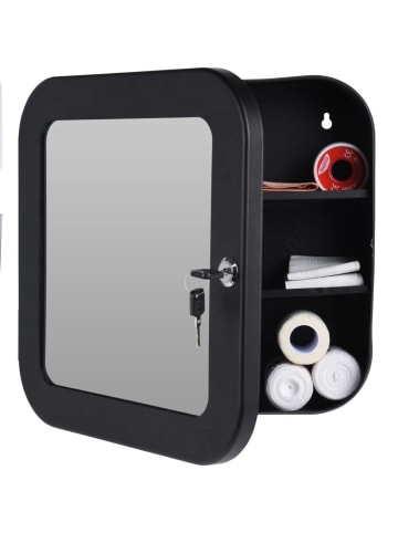Excellent Houseware Medizinschrank in schwarz
