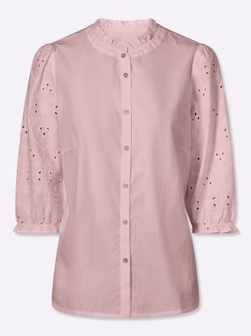 Sieh an! 3/4-Arm-Bluse in hortensie