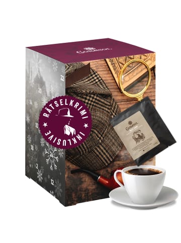 CORASOL Premium Coffee & Crime Kaffee-Adventskalender XL 24 Sorten im Coffeebag