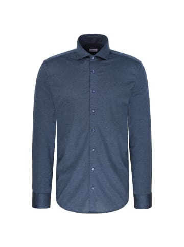 Seidensticker Jerseyhemd Shaped in Mittelblau