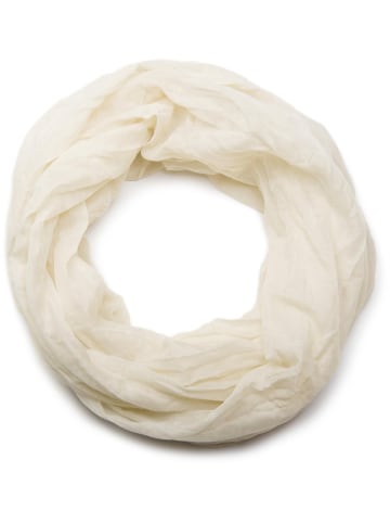 styleBREAKER Seidiger unifarbener Loop in Creme
