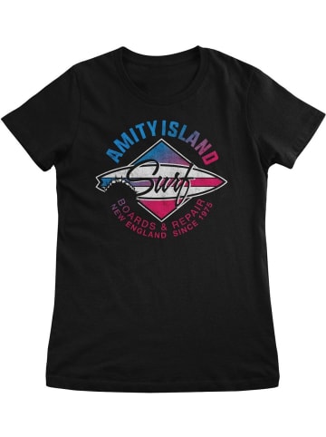 Jaws Shirt "Jaws Boards & Repair Since 1975 Girly Tee" in Schwarz