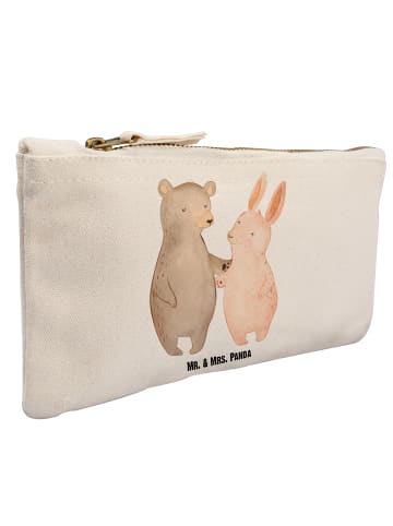 Mr. & Mrs. Panda Mäppchen Bär und Hase Umarmen ohne Spruch in Weiß