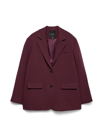 Vero Moda MICHELL LS OVERSIZED BLAZER in Winetasting