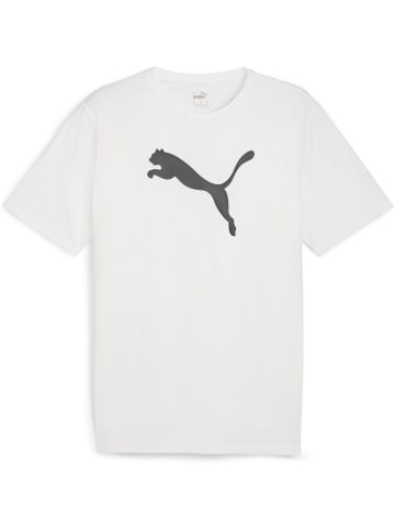 Puma T-Shirt "TeamRISE Logo Jersey Cotton" in Weiß