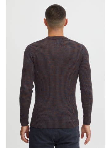 INDICODE Strickpullover IDValerio 35662MM  modischer Feinstrick Pullover in dunkelblau