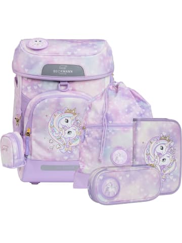 BECKMANN Plus Air Schulranzen-Set 6-tlg. Unicorn Princess Purple in pink