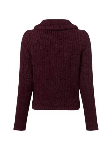 Marie Lund Strickjacke in aubergine - 0002