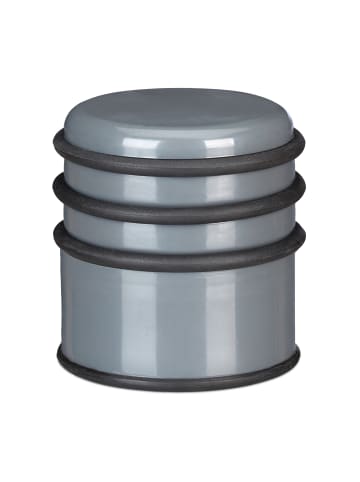 relaxdays 10x Türstopper in Dunkelgrau - Ø 7 cm