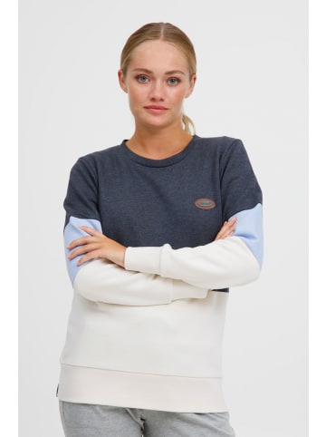 Oxmo Sweatshirt OXTrine 21800032-ME Sweatshirt im Colorblock-Design in Blau