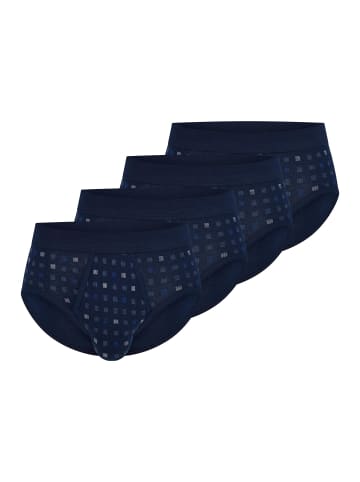 Schiesser Slip / Unterhose Cotton Essentials Feinripp in Navy