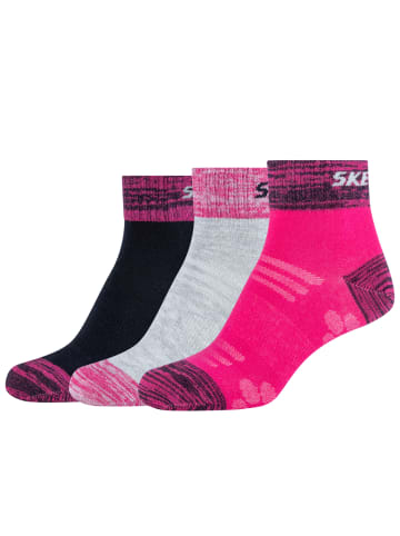 Skechers Skechers 3PPK Wm Mesh Ventilation Quarter Socks in Mehrfarbig