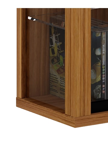 ebuy24 Vitrinenschrank Vitrosa Braun 59 x 18 cm