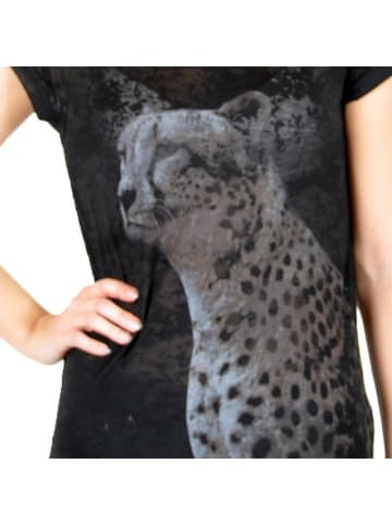 ONLY T-Shirt „Kitty Brigite“ – Leopardenmuster Schwarz